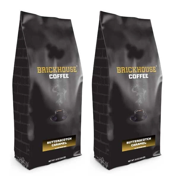 Brickhouse Ground Coffee, Butterscotch Caramel, 2/12 Oz Bags 1 Brickhouse Ground Coffee, Butterscotch Caramel, 2/12 Oz Bags