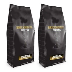 Brickhouse Ground Coffee, Mexican Cinnamon, 2/12oz Bags