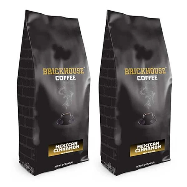 Brickhouse Ground Coffee, Mexican Cinnamon, 2/12oz Bags 1 Brickhouse Ground Coffee, Mexican Cinnamon, 2/12oz Bags