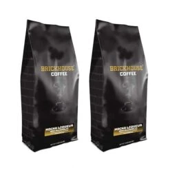 Brickhouse Ground Coffee, Mocha Liqueur (Non-Alcoholic), 2 - 12oz Bags