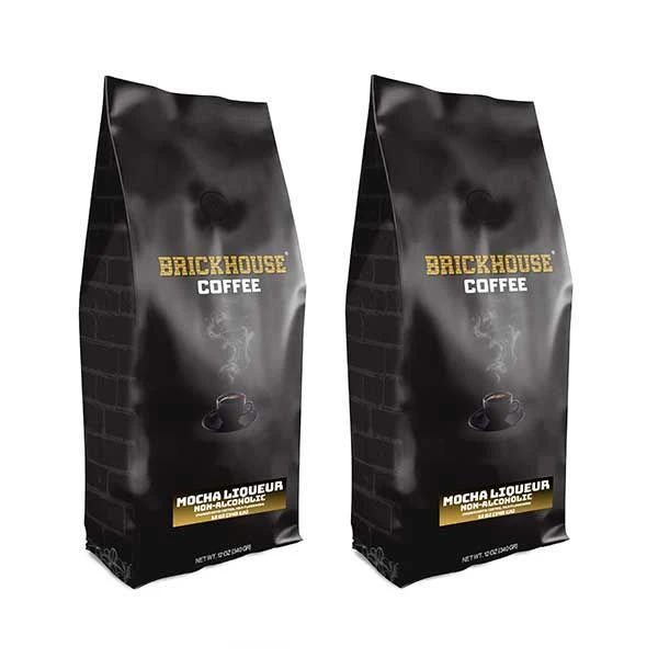 Brickhouse Ground Coffee, Mocha Liqueur (Non-Alcoholic), 2 - 12oz Bags 1 Brickhouse Ground Coffee, Mocha Liqueur (Non-Alcoholic), 2 - 12oz Bags