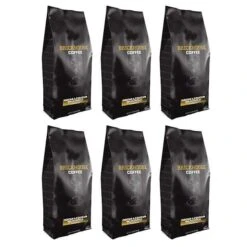 Brickhouse Ground Coffee, Mocha Liqueur (Non-Alcoholic), 6 - 12oz Bags