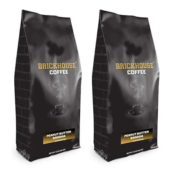 Brickhouse Ground Coffee, Peanut Butter Banana, 2/12 Oz Bags 1 Brickhouse Ground Coffee, Peanut Butter Banana, 2/12 Oz Bags
