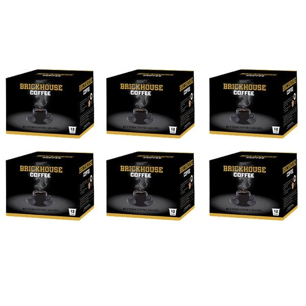 Brickhouse Single Serve Coffee, Butterscotch Caramel, 72 Count 1 Brickhouse Single Serve Coffee, Butterscotch Caramel, 72 Count