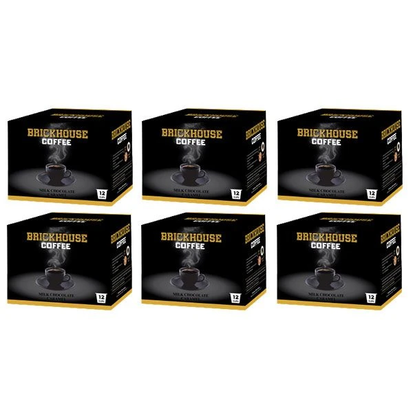 Brickhouse Single Serve Coffee, Milk Chocolate Caramel, 72 Count 1 Brickhouse Single Serve Coffee, Milk Chocolate Caramel, 72 Count