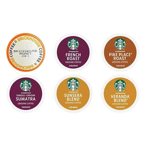 Brickhouse Single Serve Coffee Pod Variety Pack, 36 Count – Includes Brickhouse Roast, French Roast, Pike Place®, Sumatra, Veranda®, And House Blend – Compatible With Keurig Brewers 1 Brickhouse Single Serve Coffee Pod Variety Pack, 36 Count – Includes Brickhouse Roast, French Roast, Pike Place®, Sumatra, Veranda®, And House Blend – Compatible With Keurig Brewers