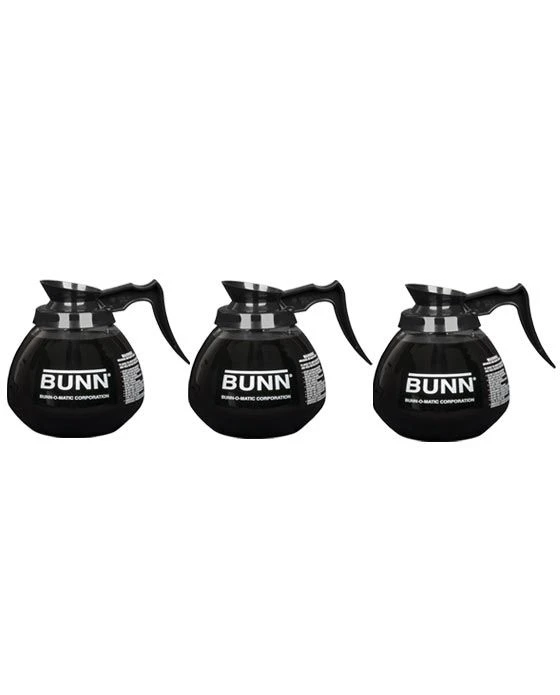 BUNN® BUNN 64oz Blk Hndl Glass Decanter (3pk) 1 BUNN® BUNN 64oz Blk Hndl Glass Decanter (3pk)