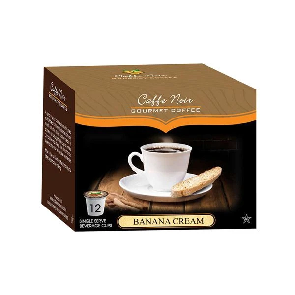 Caffe Noir Gourmet Coffee Banana Cream, Single Serve Beverage Cups, 6 Box 12 Count Each 2 Caffe Noir Gourmet Coffee Banana Cream, Single Serve Beverage Cups, 6 Box 12 Count Each - Image 2