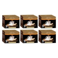 Caffe Noir Gourmet Coffee Blueberry Cinnamon, Single Serve Beverage Cups, 6 Box 12 Count Each