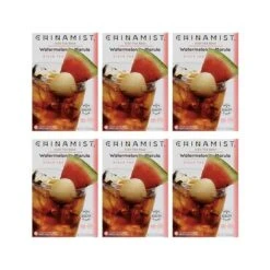 China Mist Naturally Flavored Watermelon W/ Marula Iced Tea Bags, 4-Count Box, 6-Pack (Each Bag Yields 1/2 Gallon)