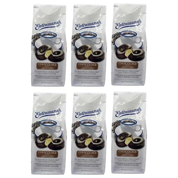 Entenmann's Chocolate Donut Flavored Ground Coffee – 6 X 10 Oz Bags 1 Entenmann's Chocolate Donut Flavored Ground Coffee – 6 X 10 Oz Bags