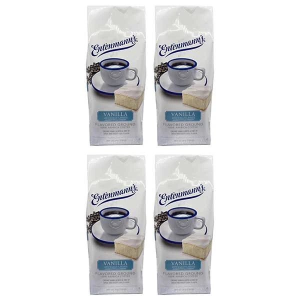 Entenmann's Vanilla Flavored Ground Coffee – 4 X 10 Oz Bags 1 Entenmann's Vanilla Flavored Ground Coffee – 4 X 10 Oz Bags