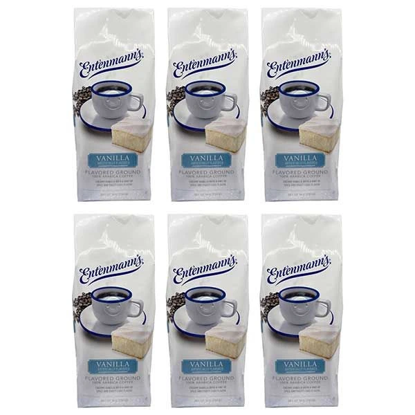 Entenmann's Vanilla Flavored Ground Coffee – 6 X 10 Oz Bags 1 Entenmann's Vanilla Flavored Ground Coffee – 6 X 10 Oz Bags