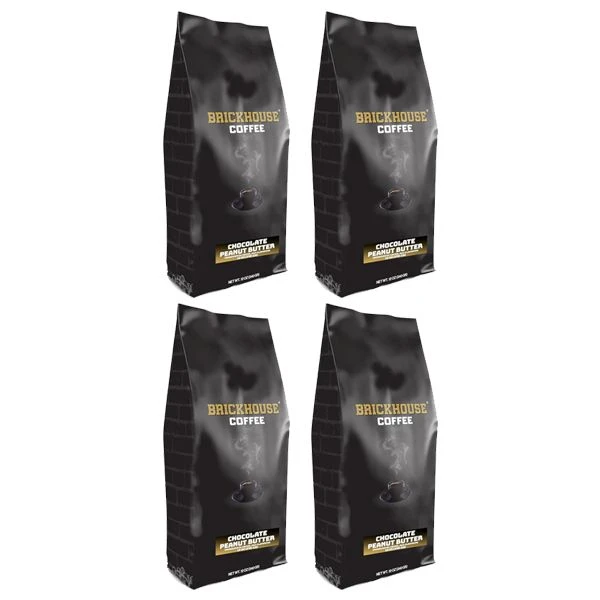 Brickhouse Chocolate Peanut Butter Ground Coffee, 4 X 12oz Bags – Rich Chocolate, Creamy Peanut Butter 1 Brickhouse Chocolate Peanut Butter Ground Coffee, 4 X 12oz Bags – Rich Chocolate, Creamy Peanut Butter