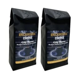 Brickhouse City Roast Ground Coffee, 2 X 12oz Bags – Medium Roast, Full Flavor