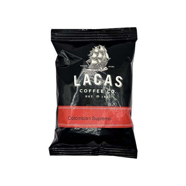 Lacas Coffee Colombian Supremo Ground Coffee, Medium Roast, 24 X 3oz Fractional Packs With Filters 3 Lacas Coffee Colombian Supremo Ground Coffee, Medium Roast, 24 X 3oz Fractional Packs With Filters - Image 3
