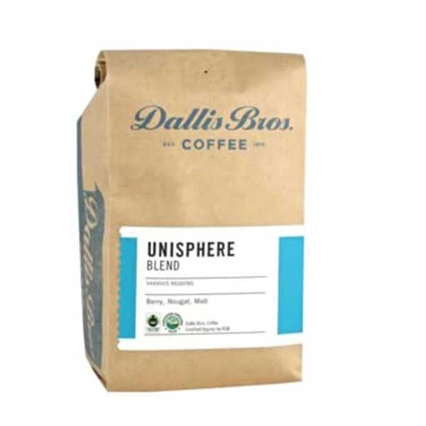 Dallis Bros. Coffee "Unisphere Blend" Medium Roasted Fair Trade Organic Whole Bean Coffee - 12 Oz Bag 1 Dallis Bros. Coffee "Unisphere Blend" Medium Roasted Fair Trade Organic Whole Bean Coffee - 12 Oz Bag