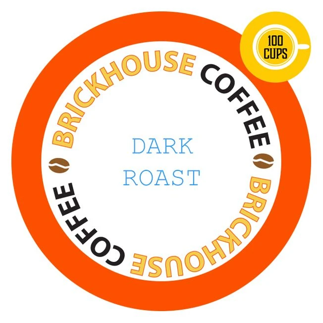 Brickhouse Single Serve Coffee, Dark Roast, 100 Count 1 Brickhouse Single Serve Coffee, Dark Roast, 100 Count
