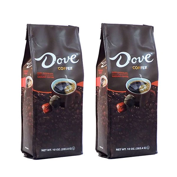 Dove Dark Chocolate, Naturally And Artificially Flavored Ground Coffee, 2/10 Oz Bags 1 Dove Dark Chocolate, Naturally And Artificially Flavored Ground Coffee, 2/10 Oz Bags