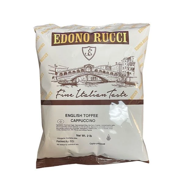 Edono Rucci English Toffee Cappuccino Mix, 6/2 Lbs Bags 2 Edono Rucci English Toffee Cappuccino Mix, 6/2 Lbs Bags - Image 2
