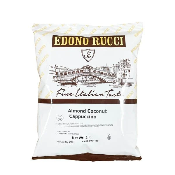 Edono Rucci Almond Coconut Powdered Cappuccino Mix, 2 Lb Bag 1 Edono Rucci Almond Coconut Powdered Cappuccino Mix, 2 Lb Bag