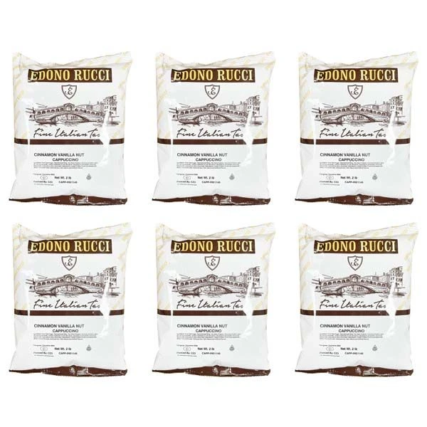 Edono Rucci Cinnamon Vanilla Nut Powdered Cappuccino Mix, 6/2 Lb Bags 1 Edono Rucci Cinnamon Vanilla Nut Powdered Cappuccino Mix, 6/2 Lb Bags