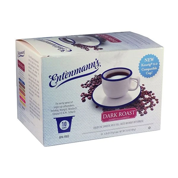 Entenmann's Single Serve Coffee, Dark Roast, 4/10 (40 Count) 2 Entenmann's Single Serve Coffee, Dark Roast, 4/10 (40 Count) - Image 2