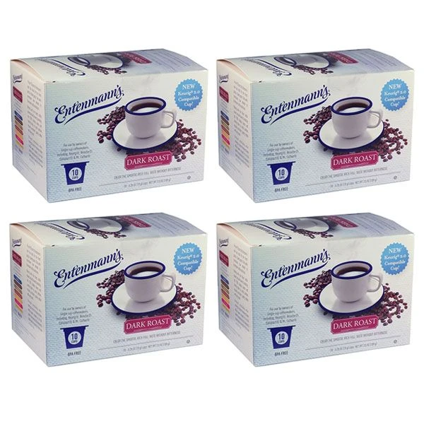 Entenmann's Single Serve Coffee, Dark Roast, 4/10 (40 Count) 1 Entenmann's Single Serve Coffee, Dark Roast, 4/10 (40 Count)