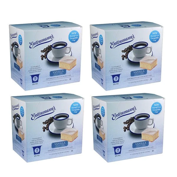 Entenmann's Single Serve Coffee Vanilla, 4/18 (72 Count) 1 Entenmann's Single Serve Coffee Vanilla, 4/18 (72 Count)