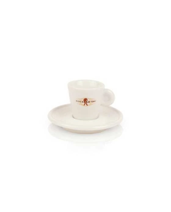Miscela D'Oro Espresso Cups W/ Saucers, Porcelain, Pack Of 6 1 Miscela D'Oro Espresso Cups W/ Saucers, Porcelain, Pack Of 6