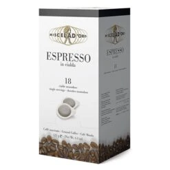 Miscela D'Oro Single Shot Espresso Ground Pods - 18 Pods