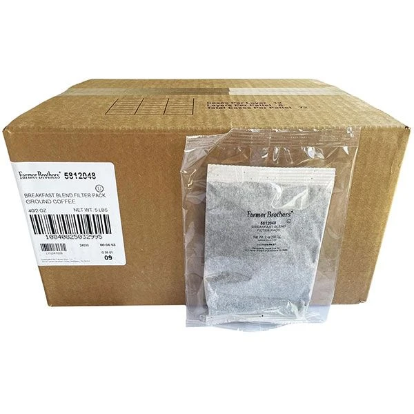 Farmer Brothers Coffee - Ground Medium Roast 2 Oz Filterpack, Individually Wrapped (Bulk 40 Pack) 1 Farmer Brothers Coffee - Ground Medium Roast 2 Oz Filterpack, Individually Wrapped (Bulk 40 Pack)