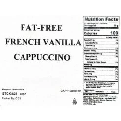 Brickhouse Fat Free French Vanilla Powdered Cappuccino Mix, 2lb Bag – Rich, Creamy, And Fat Free 15 Brickhouse Fat Free French Vanilla Powdered Cappuccino Mix, 2lb Bag – Rich, Creamy, And Fat Free -Koffee Express Sales fat free french vanilla nutrition