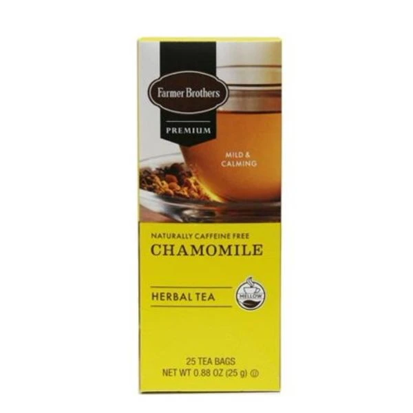 Farmer Brothers Premium: Chamomile Hot Tea, 2/25 Ct Tea Boxes 2 Farmer Brothers Premium: Chamomile Hot Tea, 2/25 Ct Tea Boxes - Image 2