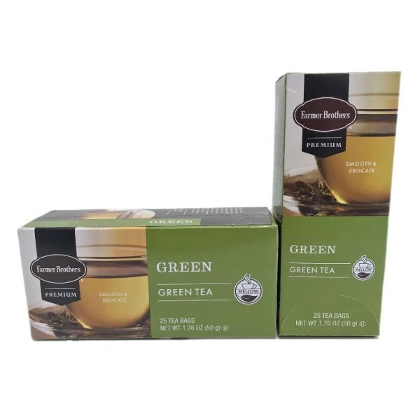 Farmer Brothers Premium: Green Tea, 1/25 Ct Tea Box 2 Farmer Brothers Premium: Green Tea, 1/25 Ct Tea Box - Image 2