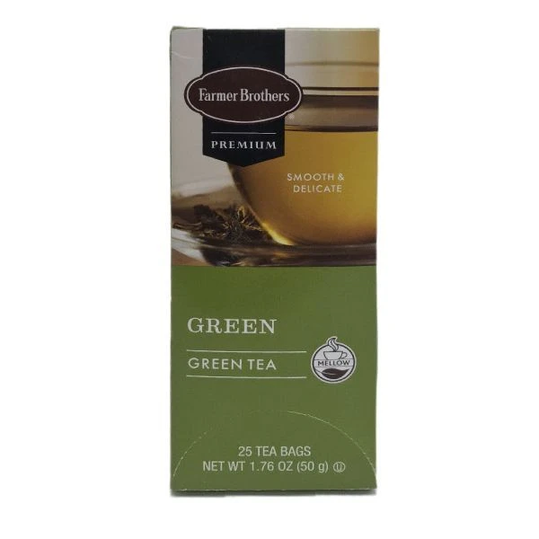 Farmer Brothers Premium: Green Tea, 2/25 Ct Tea Boxes 3 Farmer Brothers Premium: Green Tea, 2/25 Ct Tea Boxes - Image 3