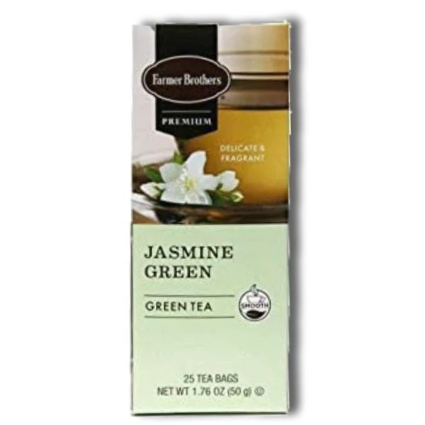 Farmer Brothers Premium Jasmine Green Hot Tea, 1/25 Ct Tea Box 4 Farmer Brothers Premium Jasmine Green Hot Tea, 1/25 Ct Tea Box - Image 4