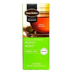 Farmer Brothers Premium: Misty Mint Hot Tea, 1/25 Ct Tea Box 7 Farmer Brothers Premium: Misty Mint Hot Tea, 1/25 Ct Tea Box -Koffee Express Sales fbmisty mint3