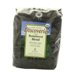 First Colony Organic Whole Bean Coffee, Rainforest Blend, Fair Trade, Medium Roast, 24 Oz Bag