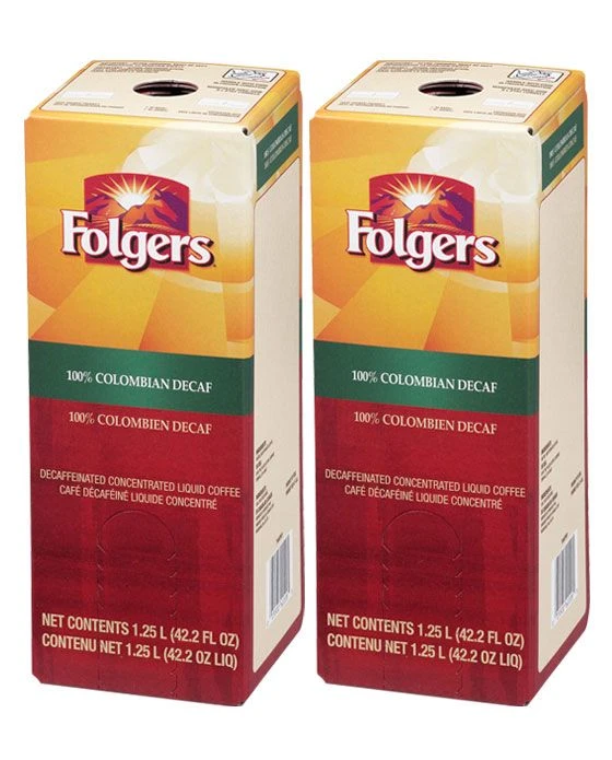 Folgers 1.25 Liter 100% Colombian Decaf (Two) 1 Folgers 1.25 Liter 100% Colombian Decaf (Two)
