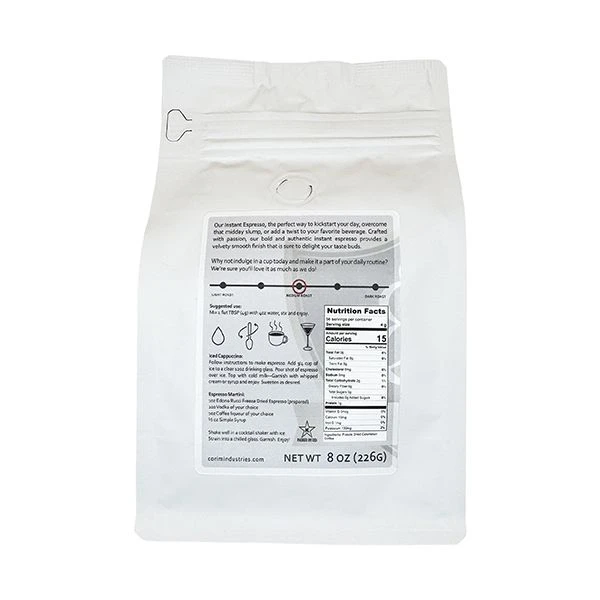 Edono Rucci Freeze Dried Espresso, Authentic Blend, 8oz Bag – Bold & Smooth 3 Edono Rucci Freeze Dried Espresso, Authentic Blend, 8oz Bag – Bold & Smooth - Image 3