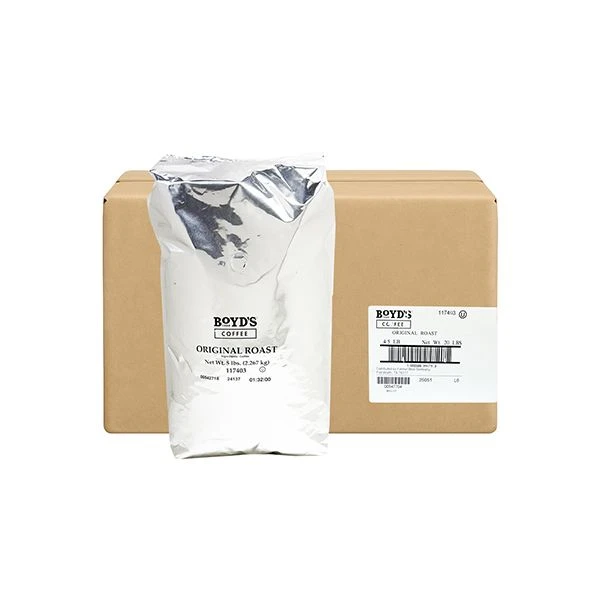Boyd’s Original Roast Whole Bean Coffee, Medium Roast, 4/5lb Bags – Mellow & Balanced With A Hint Of Sweetness 1 Boyd’s Original Roast Whole Bean Coffee, Medium Roast, 4/5lb Bags – Mellow & Balanced With A Hint Of Sweetness