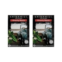 China Mist Naturally Flavored Gnarly Black Iced Tea Bags, 4-Count Box, 2-Pack (Each Bag Yields 1/2 Gallon)
