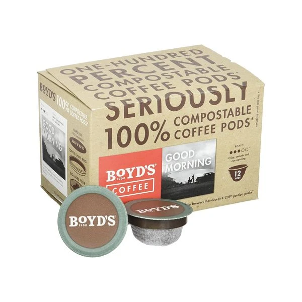 Boyd's Good Morning Coffee – Medium Roast – Single Cup, 12 Count Box 1 Boyd's Good Morning Coffee – Medium Roast – Single Cup, 12 Count Box