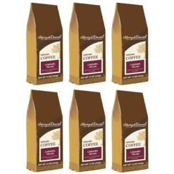 Harry & David Caramel Pecan Ground Coffee, 6 Bags (12 Oz Each)