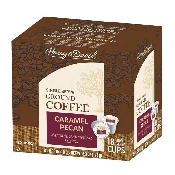 Harry & David Caramel Pecan, Medium Roast, Single Serve Coffee, 2/18 Count 2 Harry & David Caramel Pecan, Medium Roast, Single Serve Coffee, 2/18 Count - Image 2