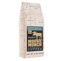 Harry & David Maple Vanilla Moose Munch Gourmet Coffee, 12 Oz