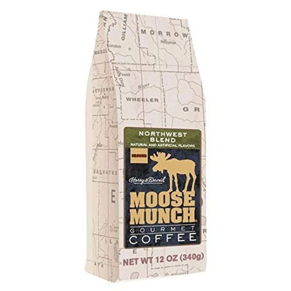Harry & David Northwest Blend Moose Munch Ground Coffee, 12 Oz 1 Harry & David Northwest Blend Moose Munch Ground Coffee, 12 Oz