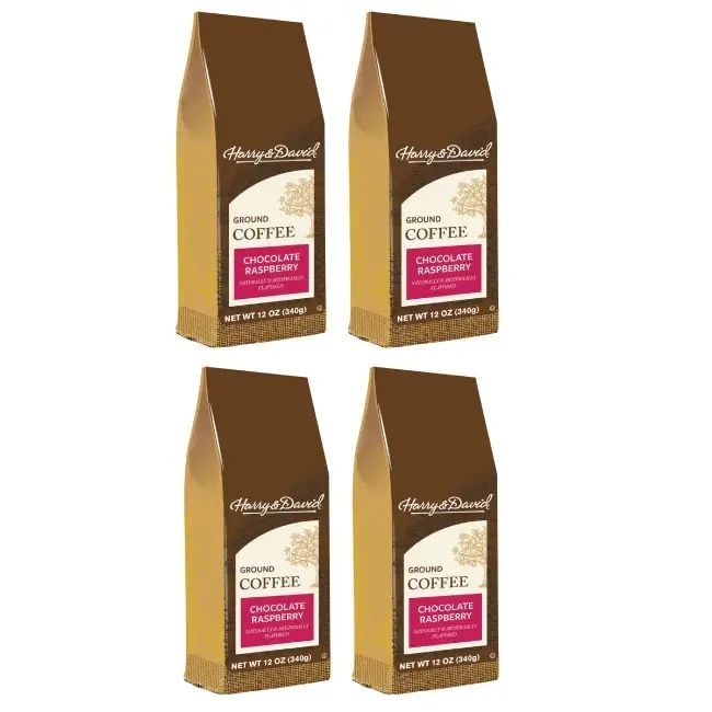 Harry & David Chocolate Raspberry Gourmet Ground Coffee, 4 Bags (12oz Each) 1 Harry & David Chocolate Raspberry Gourmet Ground Coffee, 4 Bags (12oz Each)