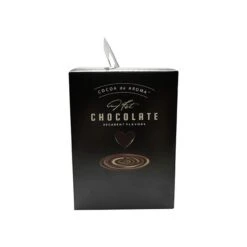 Cocoa De Aroma Hot Chocolate Sampler, 24 Cups – 8 Each Original, S’mores, Crème Brûlée -Koffee Express Sales hot chocolate side box